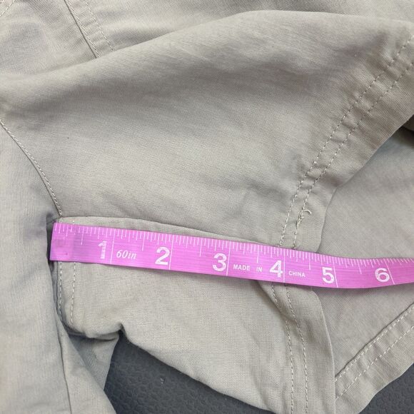 The North Face Shorts Womens 4 Beige Kahki Flap Pockets Outdoors Casual FS Chrty - Picture 7 of 13
